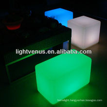 China Manufactuer RGB Color Changing LED Bench Chair